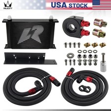 24 Row Core Oil Cooler Kit Bolt On For Nissan Z33 03-08 350Z FAIRLADY 370Z Z34 picture