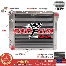 3Row Aluminum Radiator For 1984 Ford Bronco II 1983-1984 Ranger 2.8L V6 AT CU916 picture