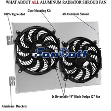 Aluminum Shroud Fan For 1957-59 Ford Fairlane Ranchero Edsel Corsair Villager V8 picture