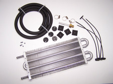 Aluminum Transmission Oil Cooler + Mounting Kit 15-1/2