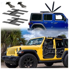EZ FlipTop Jeep Wrangler JLU 4 Door Hardtop Freedom Top Panels Black 2018 Every picture
