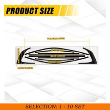 1-10Set Chrome Delete Gloss Black Vinyl Window Trim Overlay for Lexus IS 2021-25 picture