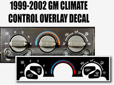 99-02 CHEVY GM GMC C5 Corvette Sierra Silverado Tahoe Climate Control Decals picture
