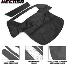 HECASA Black Convertible Soft Top W/ Clear Window For Chevy C4 Corvette 1994-96 picture