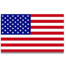 American Flag Magnet Decal, 7x12 Inches, Red White, and Blue, Automotive Magnet picture