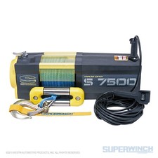 Superwinch 1475201 S7500 SR 12V 7500 lb Winch with Synthetic Rope 30' Remote picture