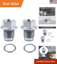 Oil Drain Plug & Gasket Kit for Subaru Forester Crosstrek Ascent 32195AA021 picture