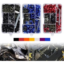 Corrosion-Resistant Motorcycle Fairing Bolt Kit - 177 Colorful Fasteners picture