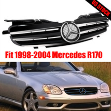 Front Grille Grill w/Emblem Fit 1998-2004 Mercedes-Benz R170 W170 SLK230 SLK320 picture