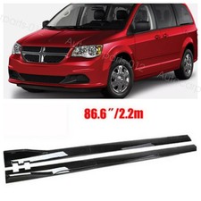 86.6'' Side Skirts Extension Rocker Splitter Lip Fit Chrysler Town Grand Caravan picture