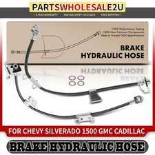 2x 27.36 in Front Brake Hydraulic Hose for GMC Sierra 1500 Chevy Silverado 1500 picture