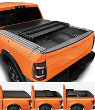 Soft Tri-Fold Tonneau Cover 2003-2026 Ram 1500 2500 3500 6.4FT Bed 76.3 RamBox picture