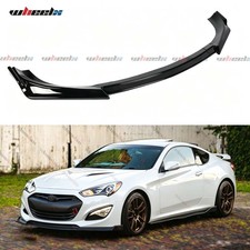 GLOSS BLACK KS STYLE FRONT BUMPER LIP SPLITTER FOR 13-16 HYUNDAI GENESIS COUPE picture