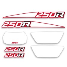 1988 Honda TRX250R Premium Vintage Decal Graphics Kit Original Style Red picture
