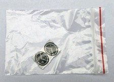 Two (2) Oval Shaped Mazda 2 3 Logo Sticker For Key Fob.  picture