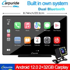 Carpuride 9 Inch Apple Carplay Touch Screen Bluetooth Car Radio Stereo 2+32G NEW picture