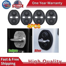 4PC Car Door Lock Protective Cover Silicone Shockproof Cushion Trim Accessories picture