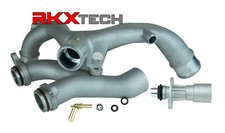 RKX Upgraded Metal Coolant Outlet Pipes for Jaguar Land Rover 3.0L 5.0L Oil cool picture
