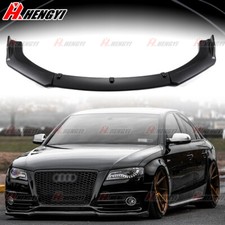 For Audi A4 S4 Rs4 2008-2012 B8 Front Bumper Lip Spoiller Splitter Matte Black picture