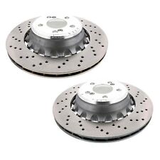 SHW Performance Pair Set 2 Rear Drilled 385mm Disc Brake Rotors For BMW F85 F86 picture