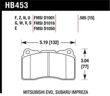 Hawk Performance HB453N.585 HP Plus Crossover Street/Motorsport Brake Pads picture