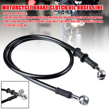 Motorcycle Braided Steel Brake Clutch Oil Hose Line Pipe Cable 30cm-220cm picture