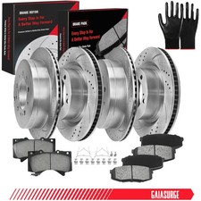 Front & Rear Disc Brake Rotors Pads for 2007-2021 Toyota Tundra Sequoia LX570 picture