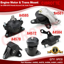 5PCS Engine Motor & Trans Mounts Kit for 2008-2012 Honda Accord 2.4L Auto Trans picture