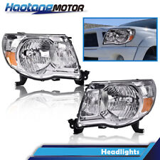 Fit For 2005-2011 Toyota Tacoma Chrome Housing Headlights HeadLamps Left & Right picture
