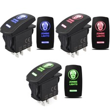Blue/Red/Green Light Control Rocker Toggle Switch For ATV UTV ARB Carling Truck picture