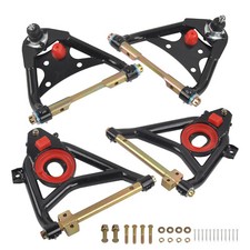 For 1958-64 Chevy Impala Bel Air Biscayne Upper & Lower Tubular Control Arms Set picture