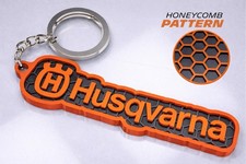 Motorcycle Enthusiast Keychain – 3D Honeycomb – Compatible With Husqvarna picture