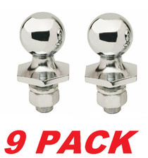 REESE Towpower 72801 Interlock Hitch Ball, Chrome, 1 7/8 in 2,000 lbs. (9 PACK) picture