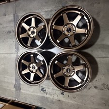 Used 17x9 Vors TR37 5x114.3 30 73.1 Bronze Wheels set-4 picture