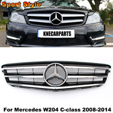 Sports Front Grille Grill W/Star For Mercedes Benz W204 2008-2014 C250 C300 C350 picture