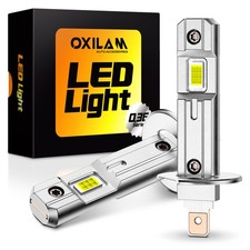 2X H1 LED Headlight Bulbs Super Bright 6500K Cool White 1:1 Size Canbus Ready picture