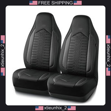 Skechers Leather Car Seat Covers Waterproof High Back Front Seats picture