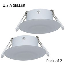 Facon 2 pcs 3 inch 12V LED Lights Recessed Interior RV Ceiling Light Camper Boat picture