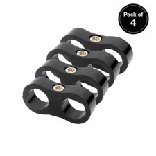 4Pcs Hose Separator Clamp Fitting Connector 6AN 8AN 10AN 12AN Oil Fuel Hose Line picture