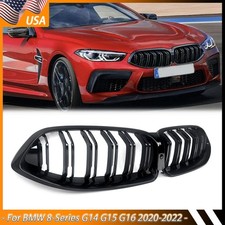 For 2020-23 G14 G15 G16 8-Series M850i Gloss Black Front Kidney Dual Line Grille picture