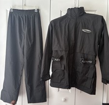 Nitro Women’s Motorcycle Jacket (XS-Runs Big) And Pants (S) Waterproof Black picture