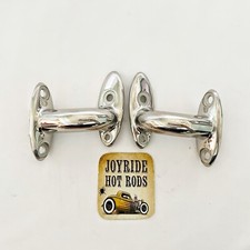 New - Cast S/S 1937 Ford Tail Light Custom Mounting Brackets- Polished - 1 Pair picture