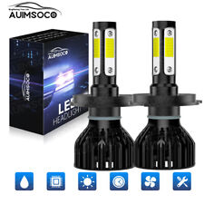 1 Pair 9003/H4 LED Headlights High Low beam bulbs combo 6000K super bright white picture