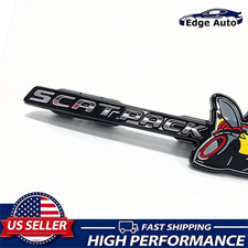 Scat Pack Grille Emblem Badge Dual Inlet For 19-23 Charger Yellow 68463714AA picture