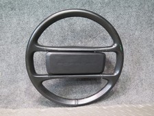 1984-1989 PORSCHE 928 LEATHER STEERING BLACK W HORN PAD COVER picture