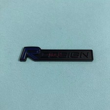 #2For Volvo blue&black R Design  Grille Badge Sticker C30 S40 V50 S60 XC60 C70 picture