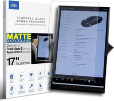 Matte Anti-Glare Tempered Glass Screen Protector for Tesla Model S/X 2013-2020 picture