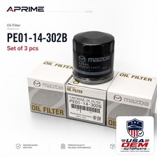 NEW Set of 3pcs For Mazda Cartridge Oil Filter PE01-14-302B/302A  picture