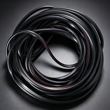 32ft U-Shaped Door Edge Rubber Protector Black Car Guard 10m picture