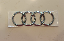 Audi Rear Trunk Rings Emblem Replacement Badge Ornament 180x58mm A1 A3 A4 A5 A6 picture